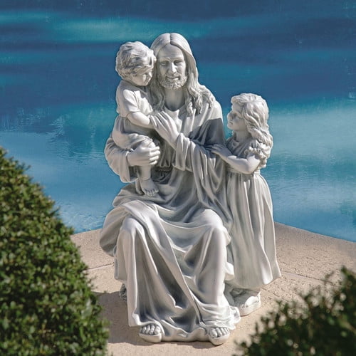 Design Toscano Jesus Loves The Little Children Garden Statue by Design Toscano