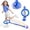 Blue, variant on Flooyes Light-Up Scoring Skip Ball Toy with Counter, FlexSkip for Kids, Ankle Bounce Ball with Timer and Cal Calculator, Birthday Gifts for Girls Age 5 6 7 8 9 10+(Pink)