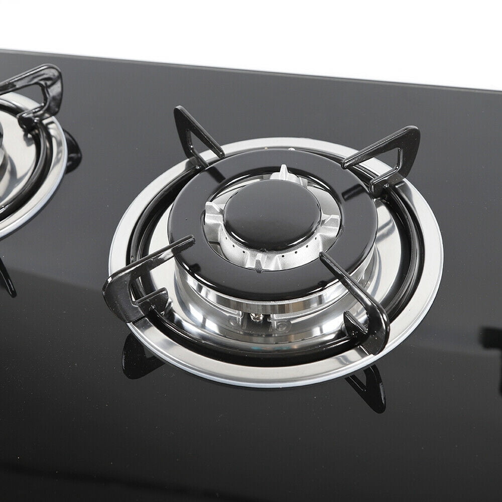 30" Gas Cooktop in Black with 5 Burners
