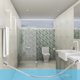 thumbnail image 4 of KALLORY 3Ud Barras De Ducha Curvadas Plateadas Con Ajustable Para, 4 of 6
