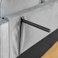 thumbnail image 6 of Timbernest Loveseat with Storage Ottoman, Convertible Sofa Bed with USB for Living Room, Gray, 6 of 10