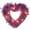 PK4, variant on Valentine's Day Wreaths for Front Door Decor Red Tinsel Heart Wreath for Valentine Wedding Party Window Mantel Decoration