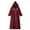 Wine, variant on LIJCC Girls' Muslim Modest Hooded Maxi Gown - 3/4 Sleeve Embroidered Accent Dress with Trim Details, Comfortable Fabric for Religious Gatherings & Daily Wear