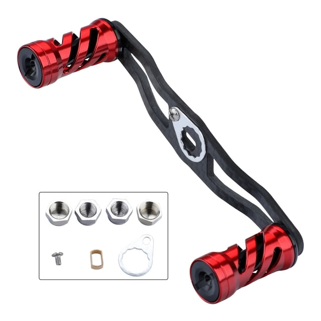 Fishing Reel Handle Aluminum Alloy Strong Durable Fish Reel Handle for Baitcasting Reel Tackle Accessory ,Rigid Aluminum Skeletal Frame