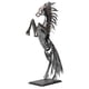 thumbnail image 1 of Estatua Decorativa De Animal Abstracto - Estatua De Caballo De Metal Diseño único En 3D Caballo De Pie Estatua Decorativa De Animal Abstracto Regalo Decorativo De Caballo De Metal (no Iluminado), 1 of 5