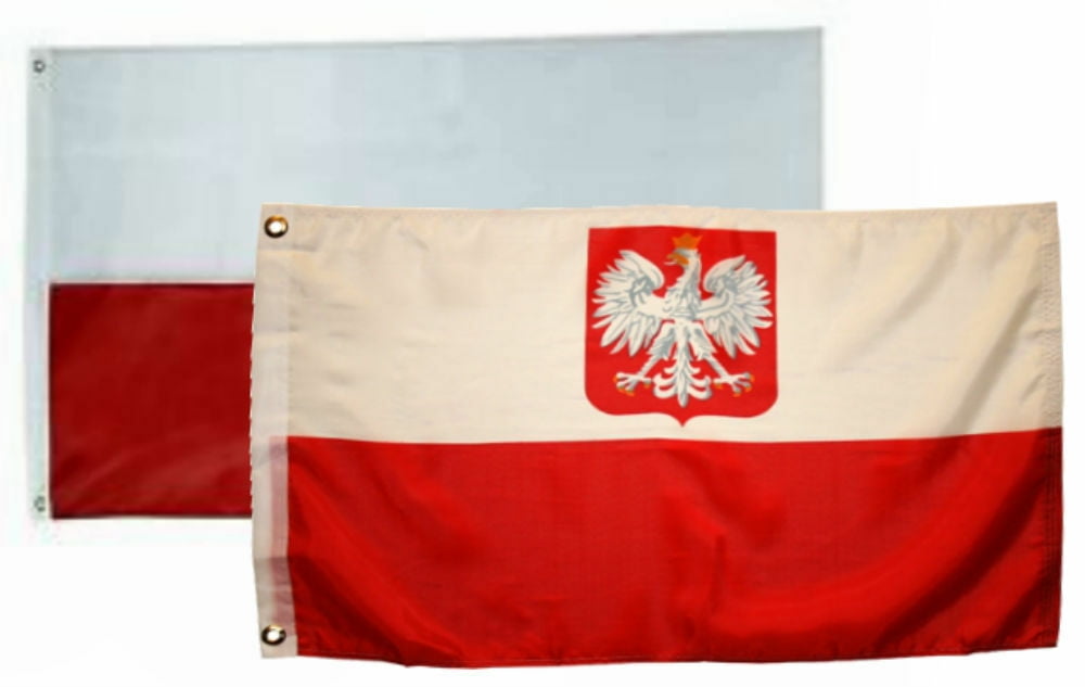 3x5 Poland Polska Eagle 3'x5' House Banner grommets Super Polyester 