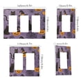 thumbnail image 2 of Yayeee Rocker Switch Wall Plate 1-Gang 4.6"x2.9" Home Decorative Outlet Cover, Purple Halloween Black Cat, 2 of 6