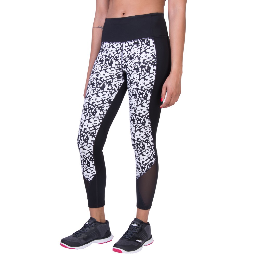 Avia Women's Active HighWaist Mesh Insert Flex Tech Compression Crop