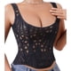 thumbnail image 2 of Camisola moldeadora de encaje irregular de doble capa, ajustada, tipo corsé, para mujer, 2 of 8