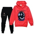 thumbnail image 2 of Chándales casuales para niños, conjunto de ropa para niños, suéter de manga larga, sudadera + pantalones zhangyuxiang LED, 2 of 2