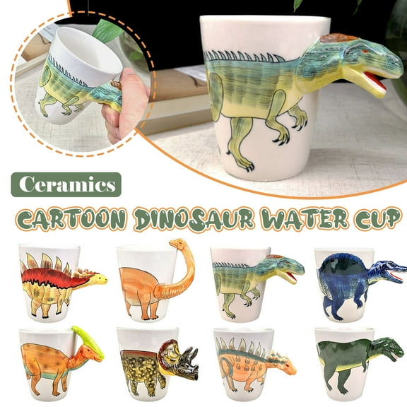 1 Cup Thai Hand-Painted Three-Dimensional Animal Mug Ceramic Coffee Cup Boyfriend Birt Home Textile Storage