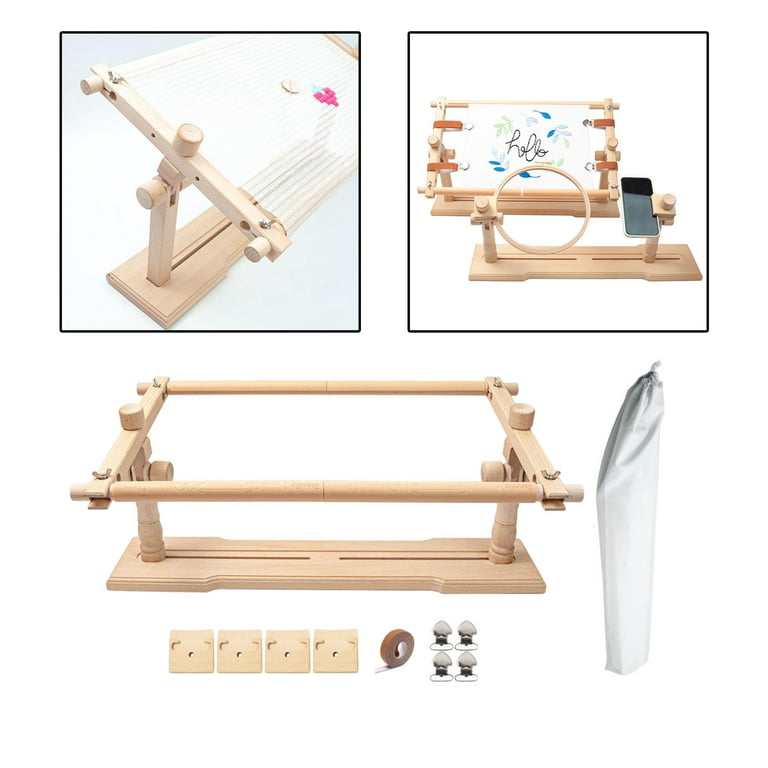 Cross Stitch Frame Scroll Stand Multifunctional Tapestry Frame DIY Gifts  Projects Hands Free Embroidery Wood Cross Stitch Stand Table Adult 