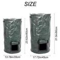 thumbnail image 2 of PE Composting Bag Organic Compost Bin 15 Gallon / 34 Gallon Waste Fermentation Food Waste Waste Collection Planting Bag Garden Waste Garbage Can 2 Pack, 2 of 7