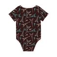 thumbnail image 5 of Balery Eiffel Tower Pattern Baby Climbing Clothes Infant Bodysuit Cute Infant Bodysuit Baby Romper-6 Months, 5 of 7