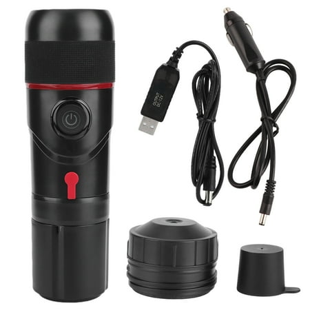 

2024 Portable Home Car Dual Use Self Heating Coffee Maker for Outdoor Travel USB/Cigarette Lighter