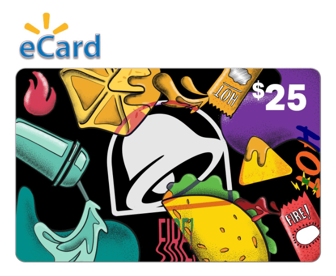 Taco Bell 25 Gift Card (Email Delivery)