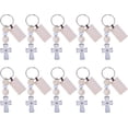 thumbnail image 1 of 10 llaveros de madera con motivos de bautismo, llaveros cristianos, regalos, colgantes de aleación esmaltada, llaveros, carteras, mochilas, llaveros con dijes., 1 of 7