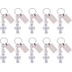 thumbnail image 1 of 10 llaveros de madera con motivos de bautismo, llaveros cristianos, regalos, colgantes de aleación esmaltada, llaveros, carteras, mochilas, llaveros con dijes., 1 of 7