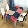 thumbnail image 4 of Yayeee Tablecloths 54" x 72" Rectangle Wrinkle Resistant Party Table Cover, Red Teal Plaid, 4 of 8