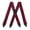Burgundy, variant on Heavy Duty Clip On Suspenders for Men Elastic Braces with 4 Strong Metal Clips 1.5 Inch Width X Back Style Formal Wear