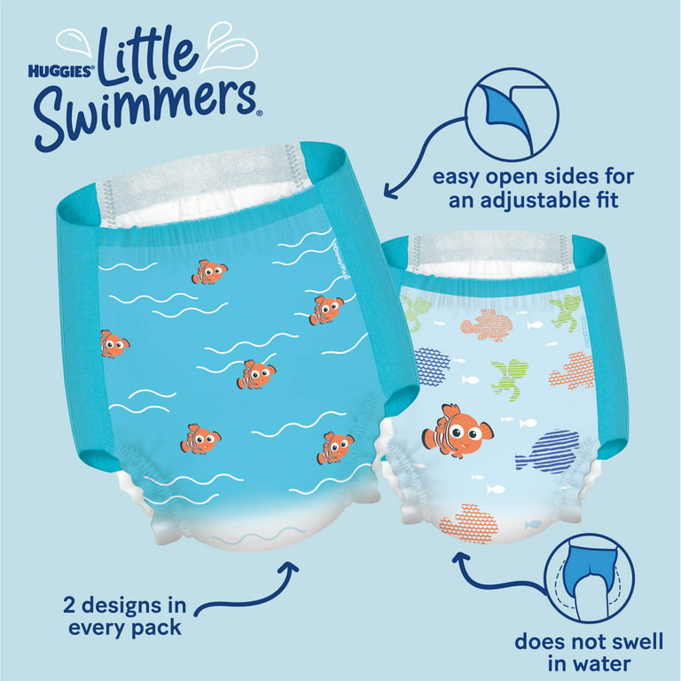 Huggies Little Swimmers Disposable Swim Diapers, Size 5-6 (32+ lbs), 17 Ct  - 17 ea