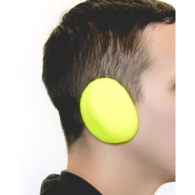 Cache-oreilles Sans Bande/poignets en Polaire avec - HiViz Jaune, Petit
