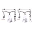 thumbnail image 1 of MasteelfCA 2pcs Creative Microscope Breastpin Simple Style Brooches Unnique Brooch Pin Costume Props Decoration Graduation Gift for Students, 1 of 7