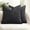 Black, variant on Couch Pillow Covers Textured Chenille Home Decor 18x18 Dark Grey