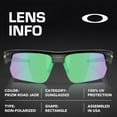 thumbnail image 4 of Oakley OO9400 Bisphaera Rectangle Shaped Non-Polarized Sunglasses for Men & Women - Includes Official Eyewear Kit - Matte Black Frame with Prizm Road Jade Lens, 4 of 7
