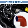 thumbnail image 2 of Unique Bargains 1 Set 63mm/2.48"-70mm/2.76" ID 90mm/3.54" Length 90 Degrees Red Blue Car Silicone Hose with Clamps Coolant Hose Universal, 2 of 7