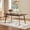 Walnut, variant on Spruce & Spring Modern Extendable Dining Table Set with Solid Rubberwood Tapered Legs, Scratch-Resistant Walnut/Oak Veneer Space-Saving Kitchen Table with Child-Safe Rounded Corners,Oak