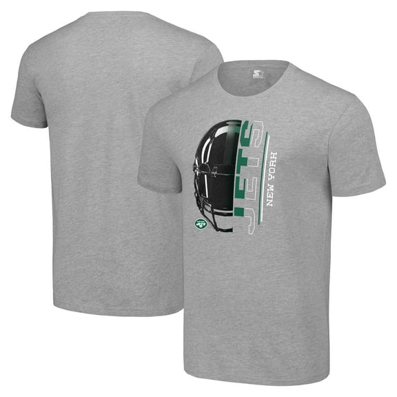 Men's Starter Heather Gray New York Jets T-Shirt