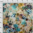 thumbnail image 3 of oneOone Polyester Spandex Sea Green Fabric Abstract Floral Quilting Supplies Print Sewing Fabric By The Yard 56 Inch Wide, 3 of 4