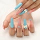 thumbnail image 3 of Lindo ataúd de uñas prensadas con flores, uñas postizas largas, diseño de lazo brillante, cobertura completa, puntas de uñas postizas de bailarina, paquete de 24 Ormromra CZMR-ZC35-6, 3 of 4