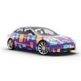 thumbnail image 6 of Rwraps Purple Abstract Destiny Street Matte Vinyl Film Wrap 59in x 27ft Vinyl Vehicle Car Film Sheet, 6 of 9
