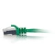 C2G Ethernet CAT 6 Cat6 Câble de 1 Pi - Blindé (STP) - Vert - Câble de Raccordement - RJ-45 (M) à RJ-45 (M) - Paire Torsadée Blindée de 1 Pi (SSTP) - - Moulée, Sans Accrochage, Torsadée - Vert – image 3 sur 3