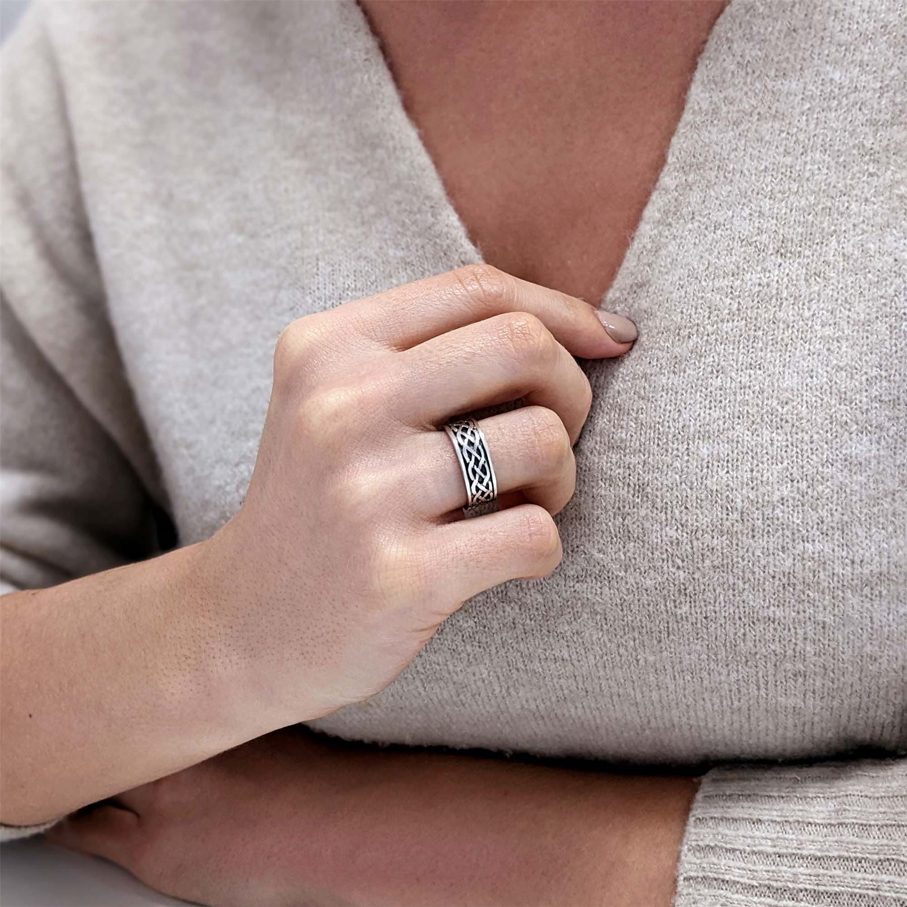 Flourish Ring, oxidized silver – Marina Babic Jewellery