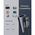 thumbnail image 5 of Anker USB C 3.0 to Ethernet Adapter, Portable 1-Gigabit Network Hub, 5 of 7