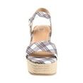 thumbnail image 6 of Journee Womens Pearrl Wedge Heel Espadrille Sandals, 6 of 9