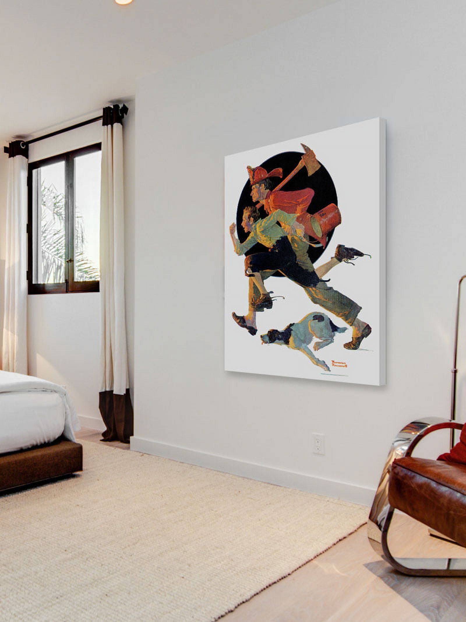 Marmont Hill "To the Rescue" by Norman Rockwell Painting Print on Canvas