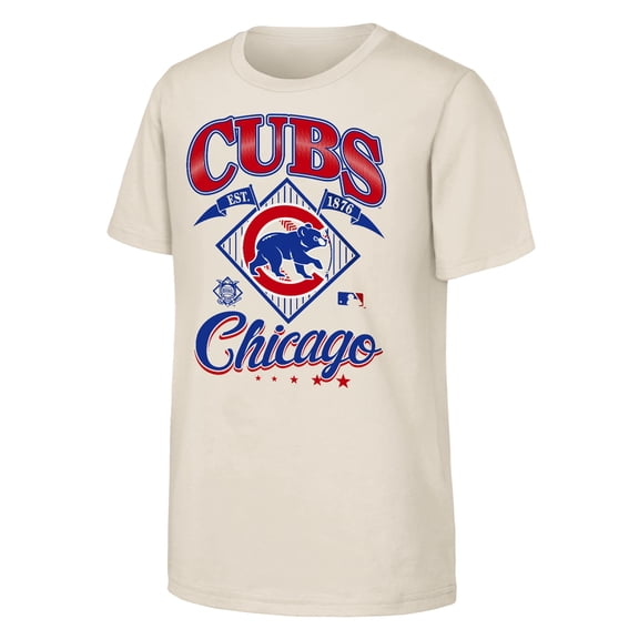 Youth Outerstuff Natural Chicago Cubs Triple Hit T-Shirt