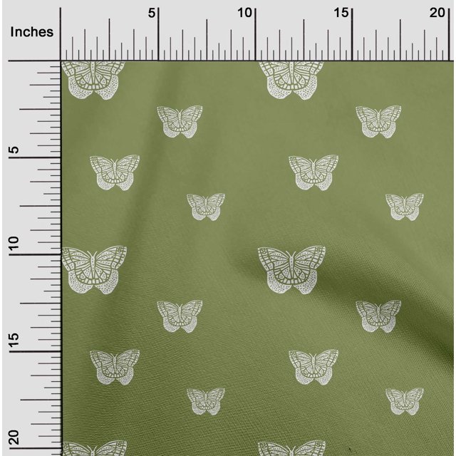 oneOone Tissu Popeline de Coton Imprimé Bloc au Mètre 42 Pouces de Large