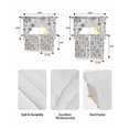 thumbnail image 5 of Blue Flower Vintage Swag Kitchen Curtains Sets for Windows 24 Inch Length, Abstract Ethnic Floral Pastoral Short Window Curtain Panels Swags Valances and Tiers 3 Piece Set for Cafe/Dining Room, 5 of 5
