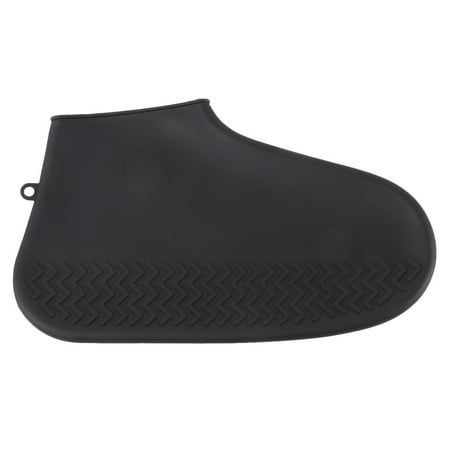 

NICEXMAS Antiskid Rainshoes Covers Wear Resistant Rain Boot Covers Silicone Shoe Covers Waterproof Shoe Cover Black Size L