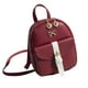 thumbnail image 1 of Mini Mochila Con Decoración De Lazo Para Mujer, Mochila De Cuero Pu, Mochila Escolar De Color Sólido Para Fiesta De Compras Cateissary AP006182-03, 1 of 3