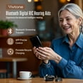 thumbnail image 2 of Vivtone Xpure Bluetooth Hearing Aids for Seniors, Rechargeable OTC  Digital Hearing Aids, Pair, 2 of 8