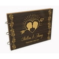 thumbnail image 7 of Darling Souvenir Personalized Engraved Laser Cut Wedding Guest Book Wooden Cover Sign-in Book Registry Guestbook Scrapbook-6Z, 7 of 7