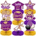 thumbnail image 2 of Graduation Decorations 2025 Desktop Ornament 2023 Graduation Season Hat Honeycomb Decoration Desktop Decoration Paper Fan Honeycomb Ball Graduation Party Decoration Trumpet Ornament, Home Decora, 2 of 9