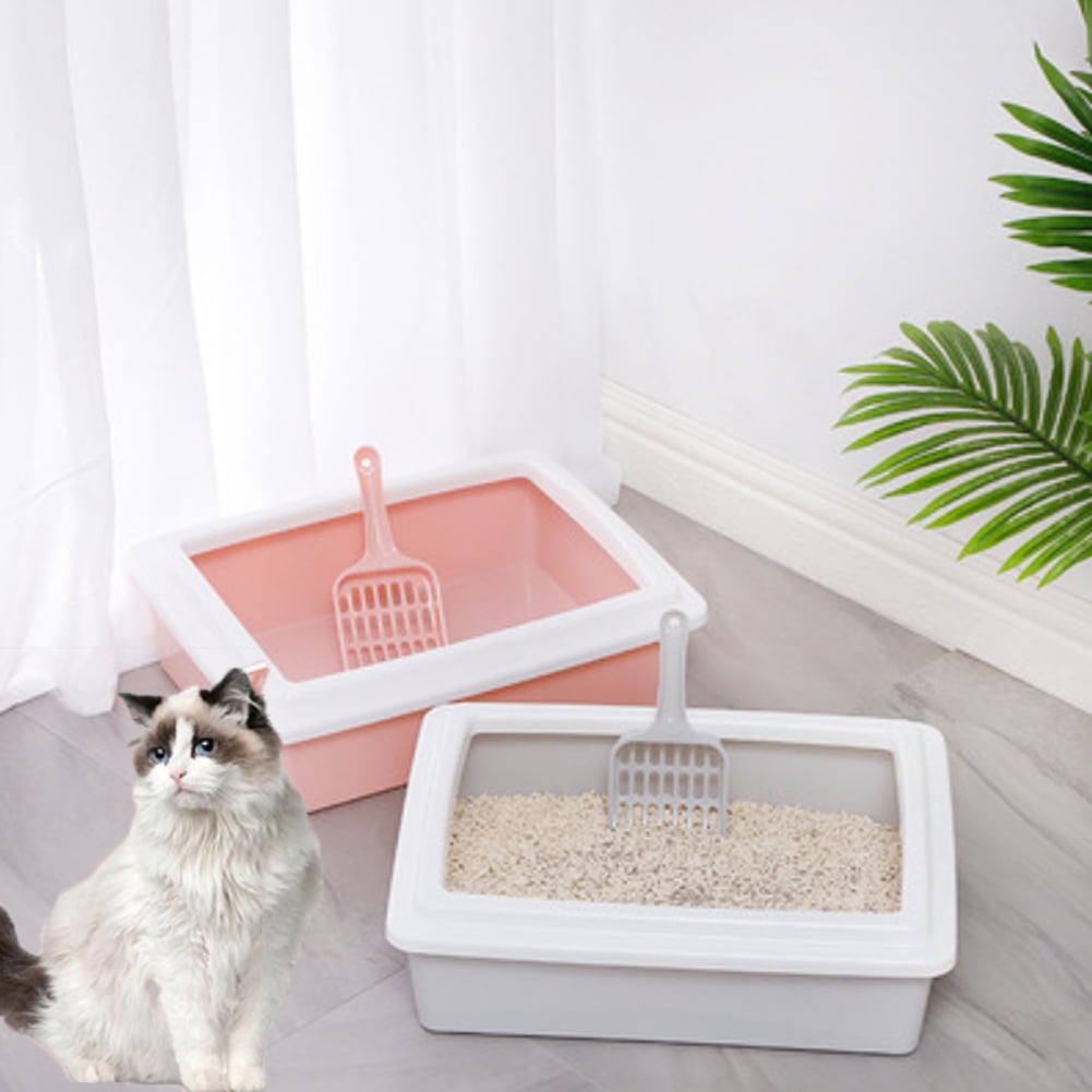 Shuttle Cat Corner Litter Tray Large or Jumbo Rim Pet Open Toilet Pan Box Cat Centre® 