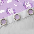 thumbnail image 4 of Castle Fairy Cute Animal Unicorn Blackout Curtains Set of 2 (52x84 Each) for Preppy Children Kids,Dreamy Princess Window Curtains,Kawaii Rainbow Curtains and Drapes,Breathable Home Decor, 4 of 6